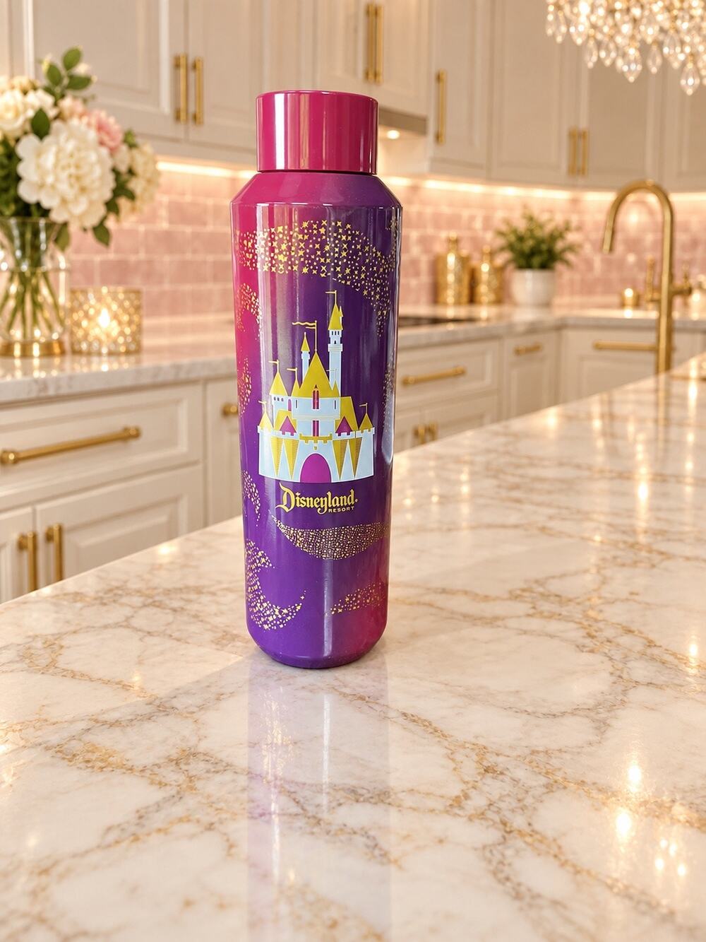 Starbucks Disneyland Resort 2023 Stainless Steel Bottle 20oz Pink Purple NWT